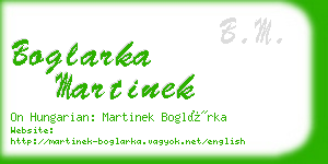 boglarka martinek business card